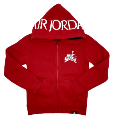 JORDAN KIDS CLASSIC HOODIE ( 4 - 7 YEARS) (Available in Red and Black) RED