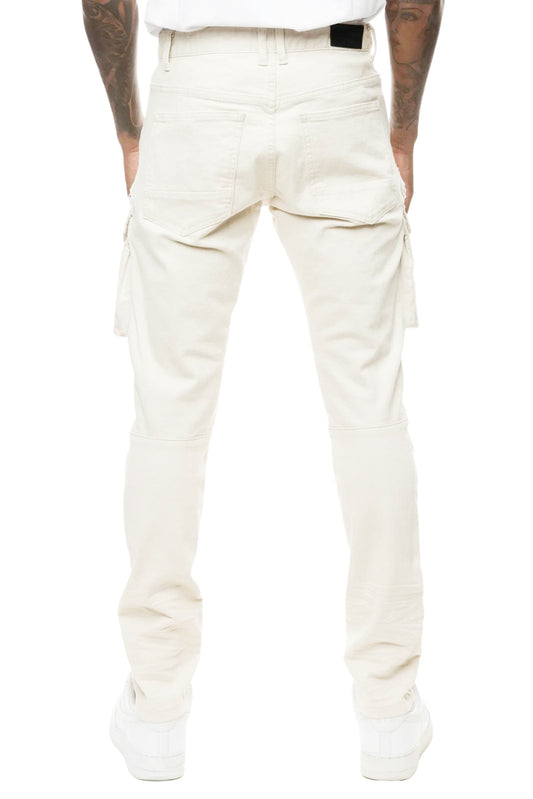 SMOKE RISE UITILITY TWILL ENGINEERED JEANS (LATTE)