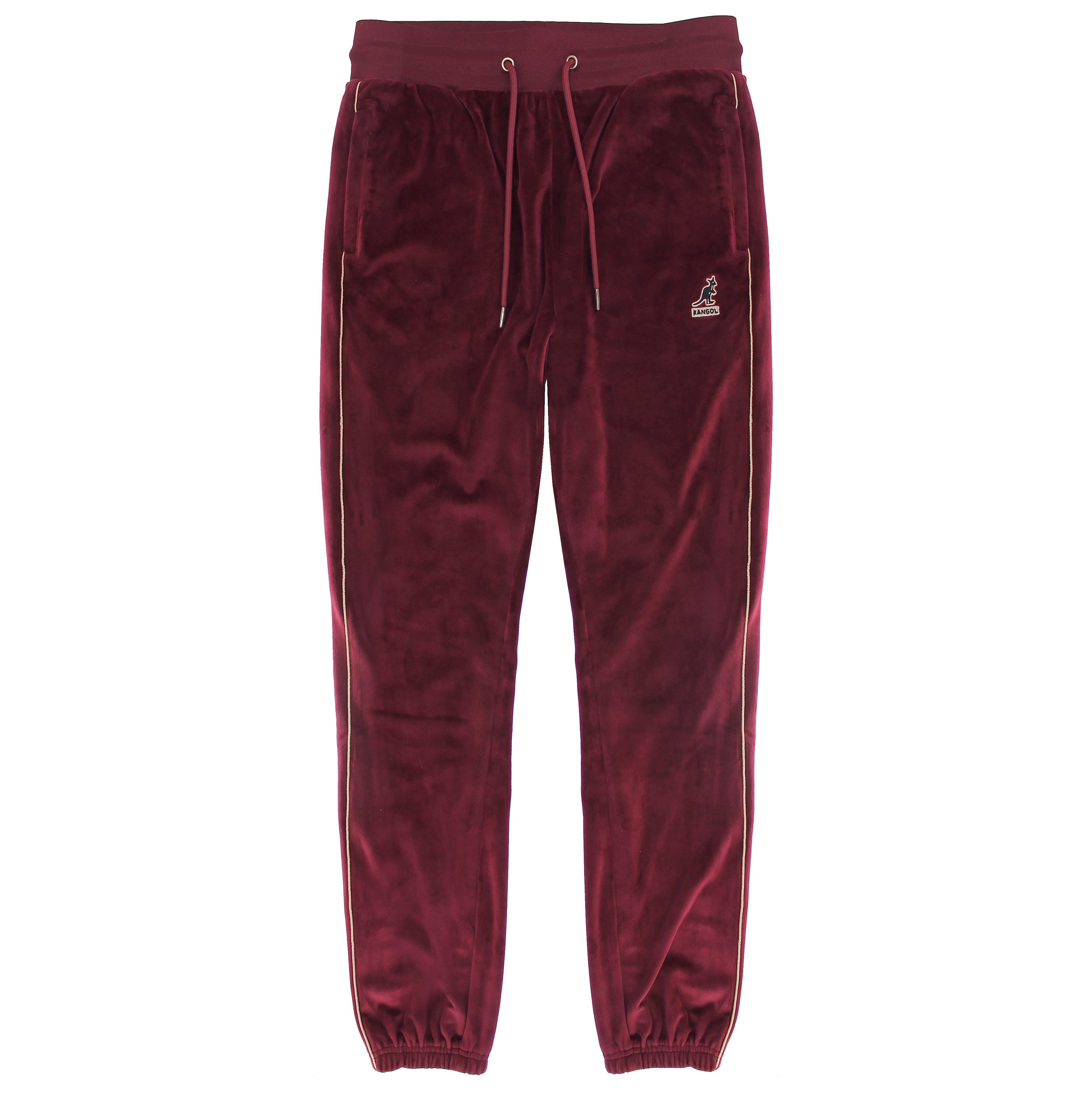 KANGOL 2PC VELOUR TRACKSETS (MAROON )