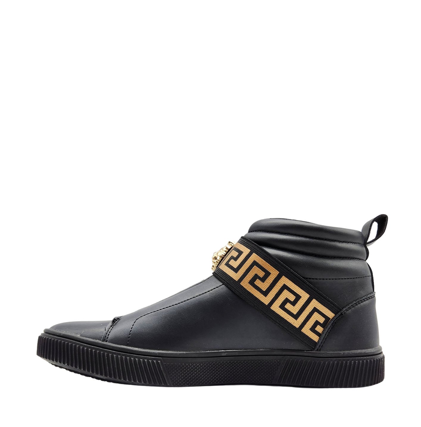 MODERNO MEN'S FANCY HIGH TOP SHOES (BLACK)