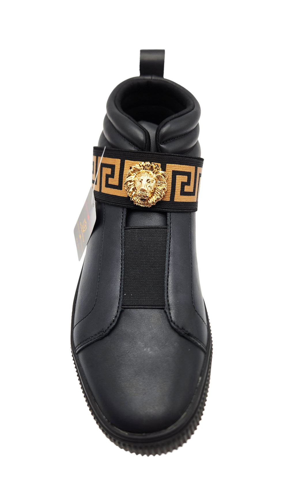 MODERNO MEN'S FANCY HIGH TOP SHOES (BLACK)