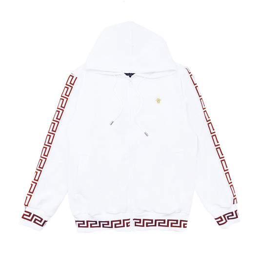 MODERNO DESIGNER ZIP-UP HOODIE (WHITE MJHD-2209)
