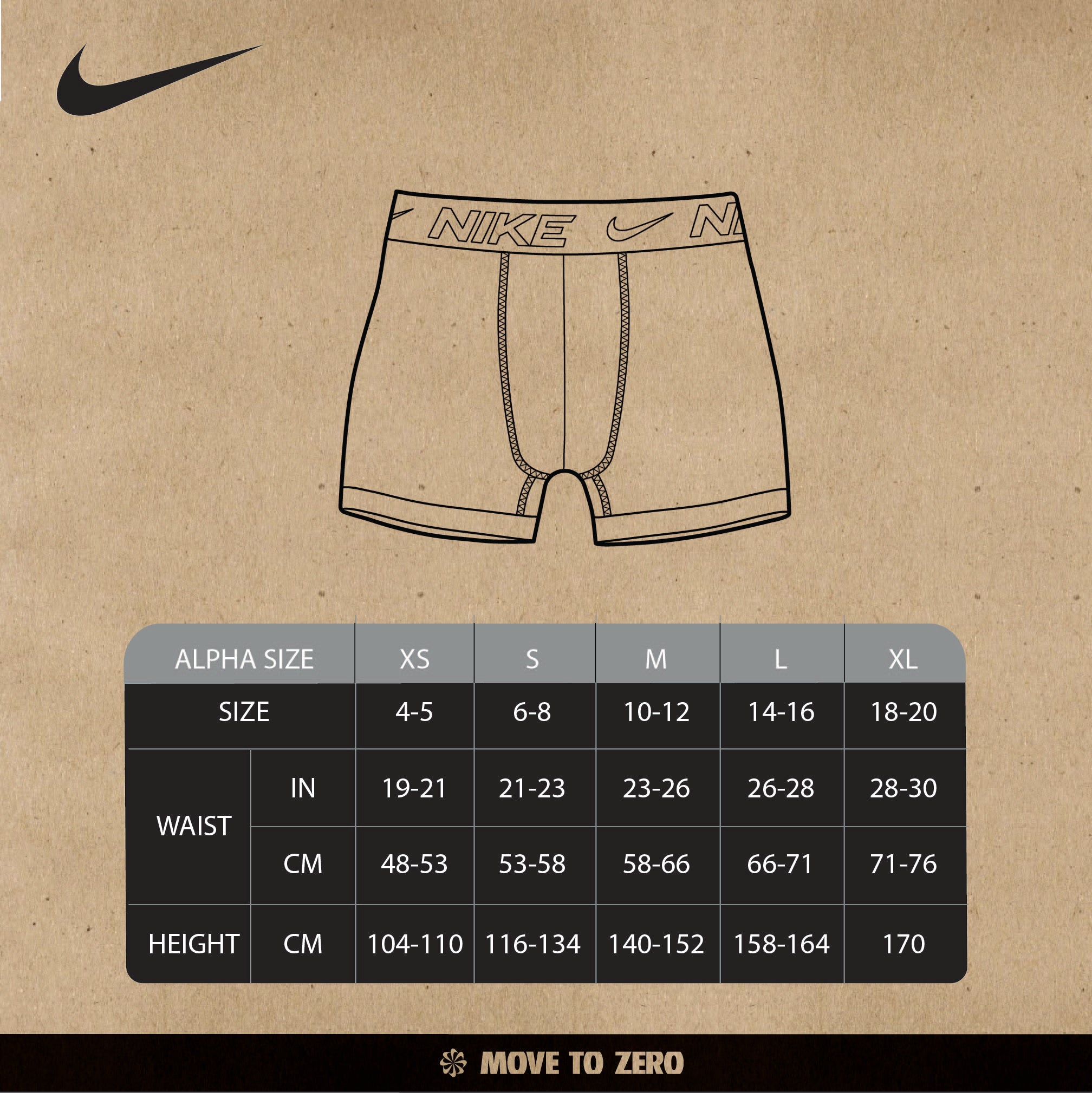 NIKE BOYS' ESSENTIAL MICRO BOXER BRIEF (BLACK)