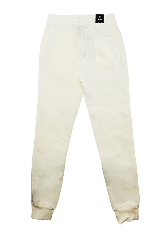 BLEECKER & MERCER QUILTED MOTTO JOGGERS (IVORY)
