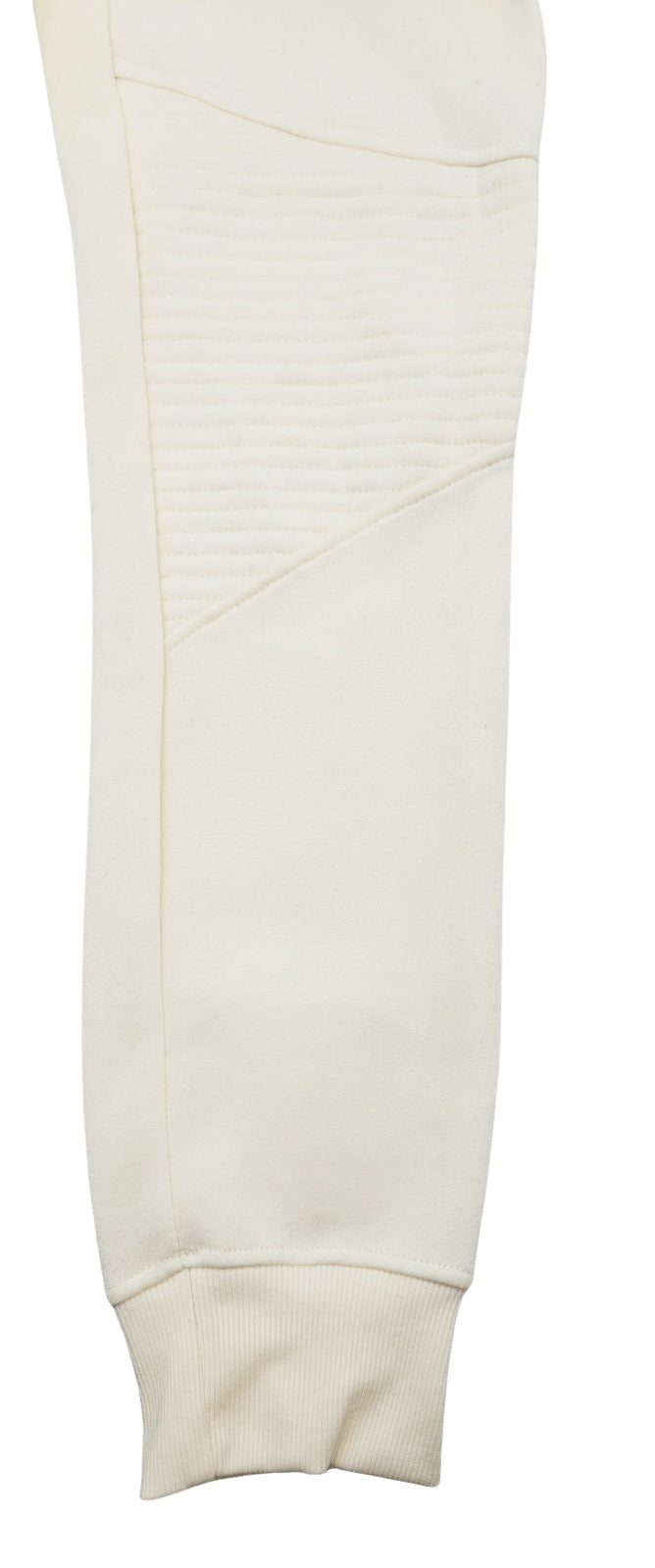 BLEECKER & MERCER QUILTED MOTTO JOGGERS (IVORY)