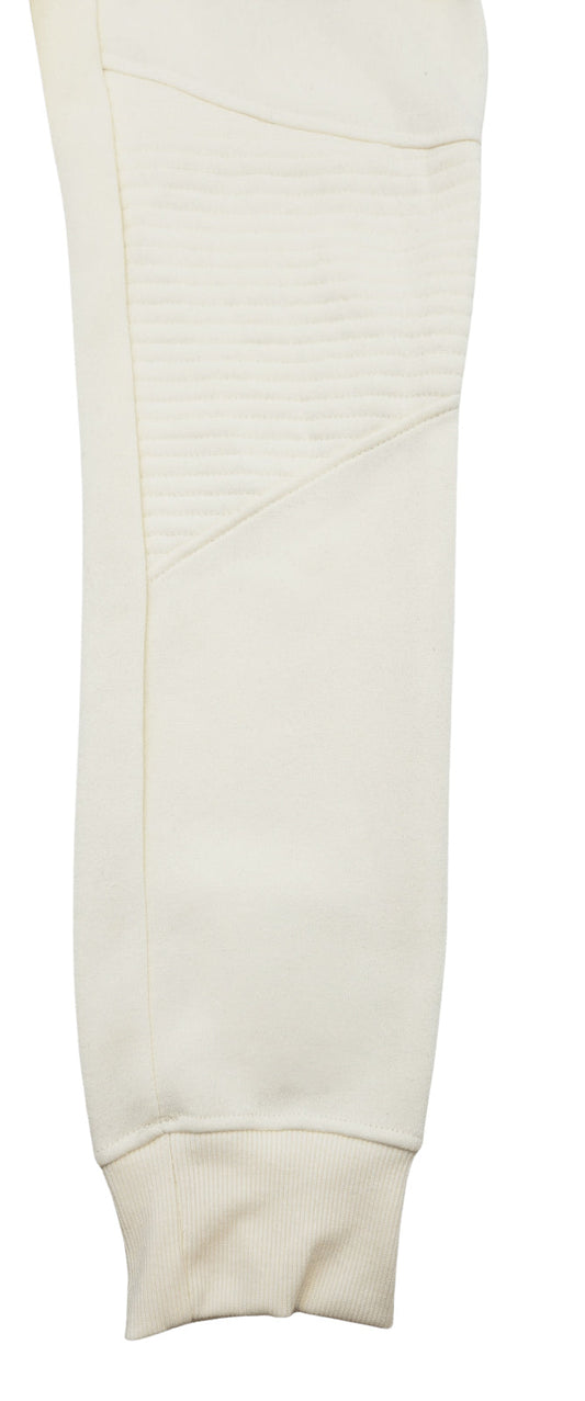 BLEECKER & MERCER QUILTED MOTTO JOGGERS (IVORY)
