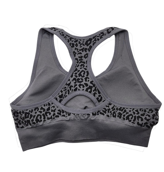 PUMA BLACK/GREY SEAMLESS BRA