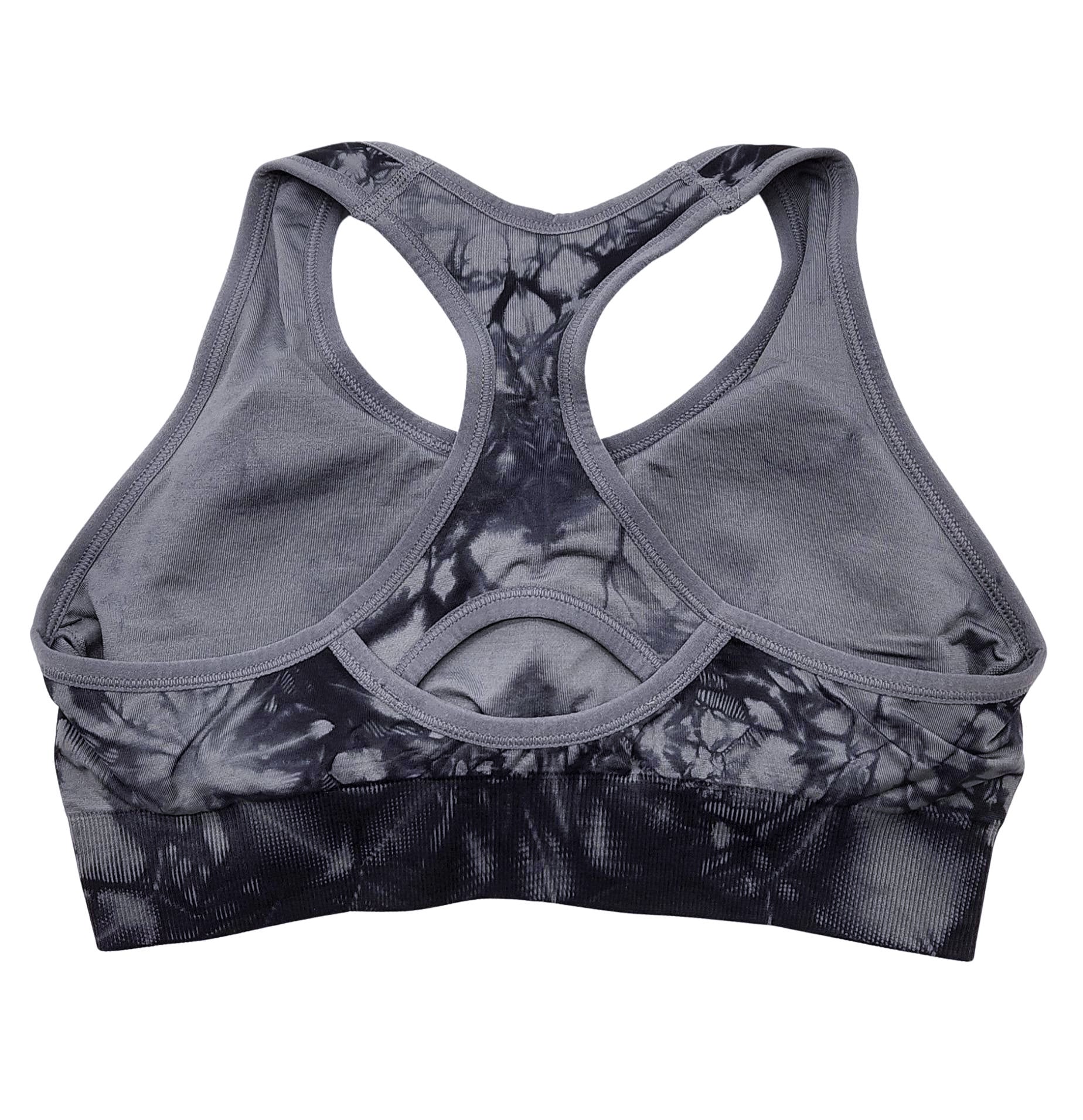 PUMA SEAMLESS GREY/BLACK SPORTS BRA