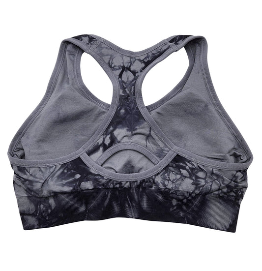 PUMA SEAMLESS GREY/BLACK SPORTS BRA