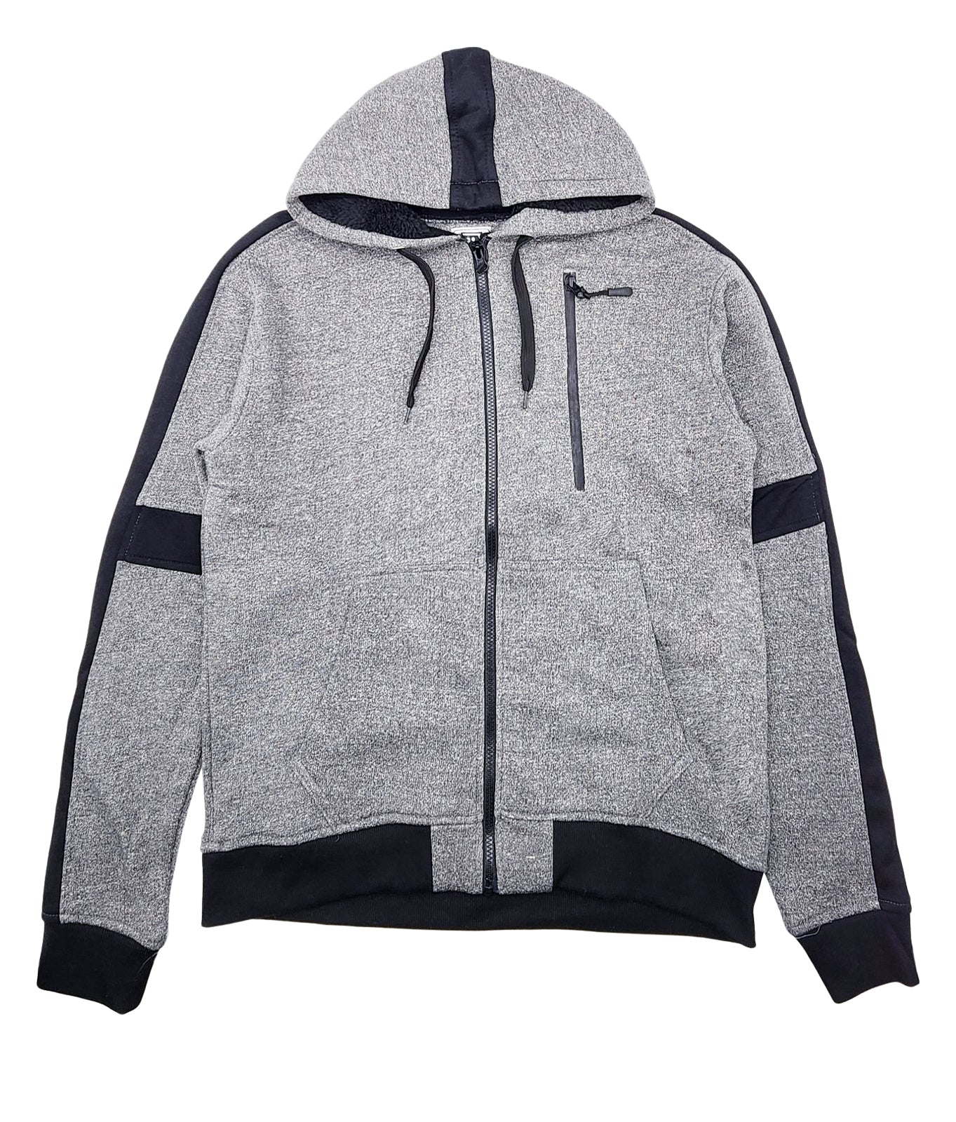 PLOREO MEN'S HOODIE/JOGGER FLEECE SET (CHARCOAL)