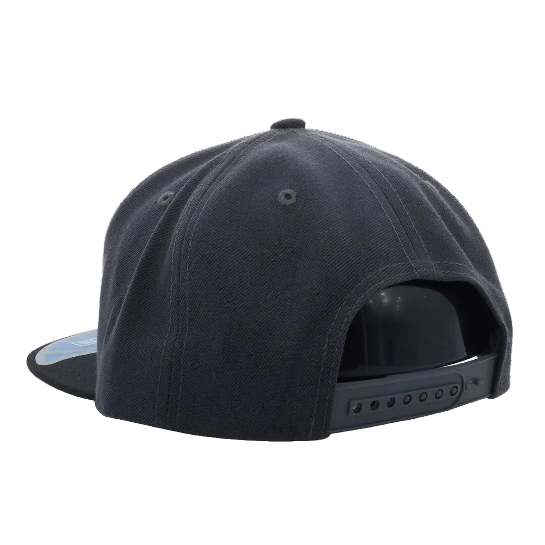 PIT BULL CAMBRIDGE WOOL BLENDED PLAIN SNAPBACK HAT (CHARCOAL/BLACK)