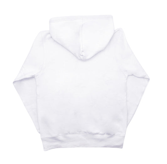 PLAIN FLEECE HOODIES (WHITE)