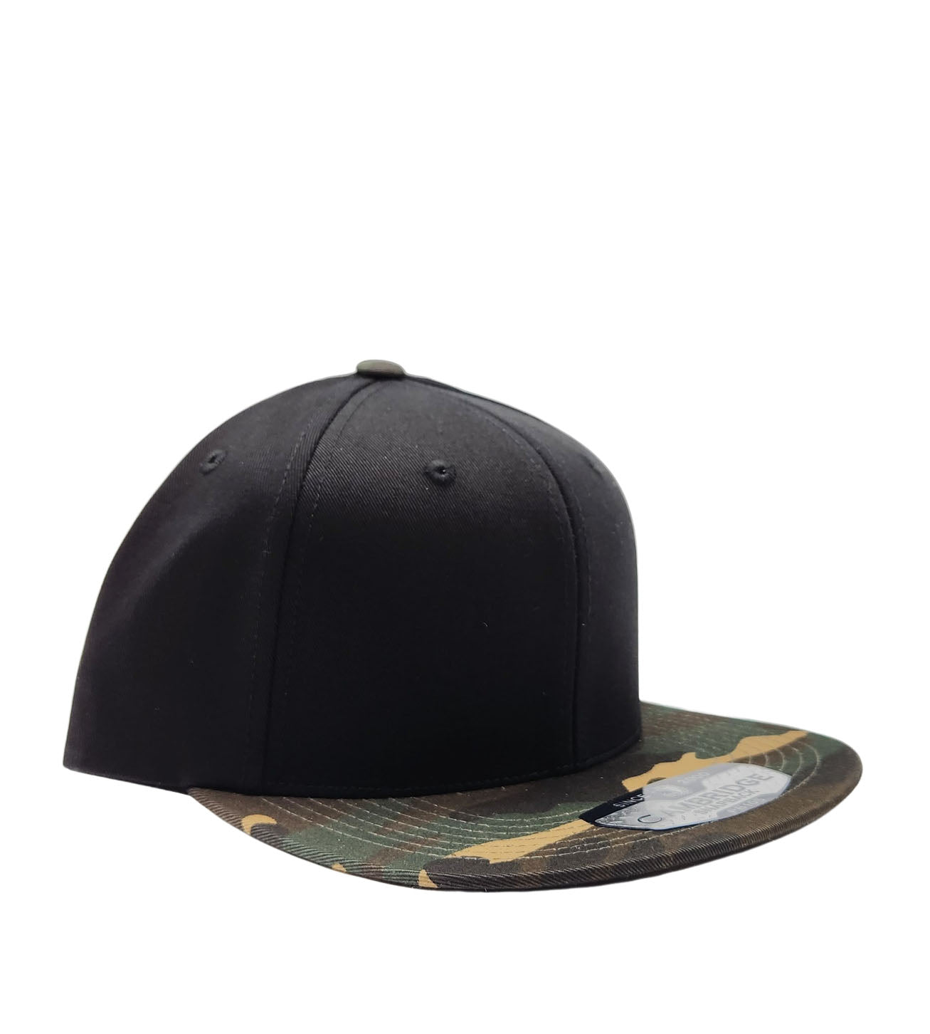 PIT BULL CAMBRIDGE COTTON PLAIN SNAPBACK HAT (CAMO/BLACK)