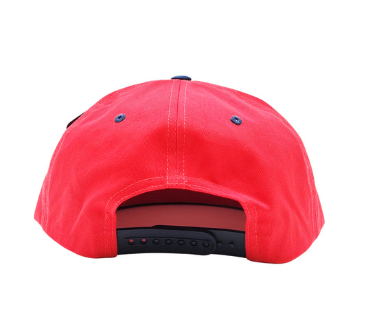 PIT BULL CAMBRIDGE COTTON PLAIN SNAPBACK HAT (RED/WHITE/NAVY)