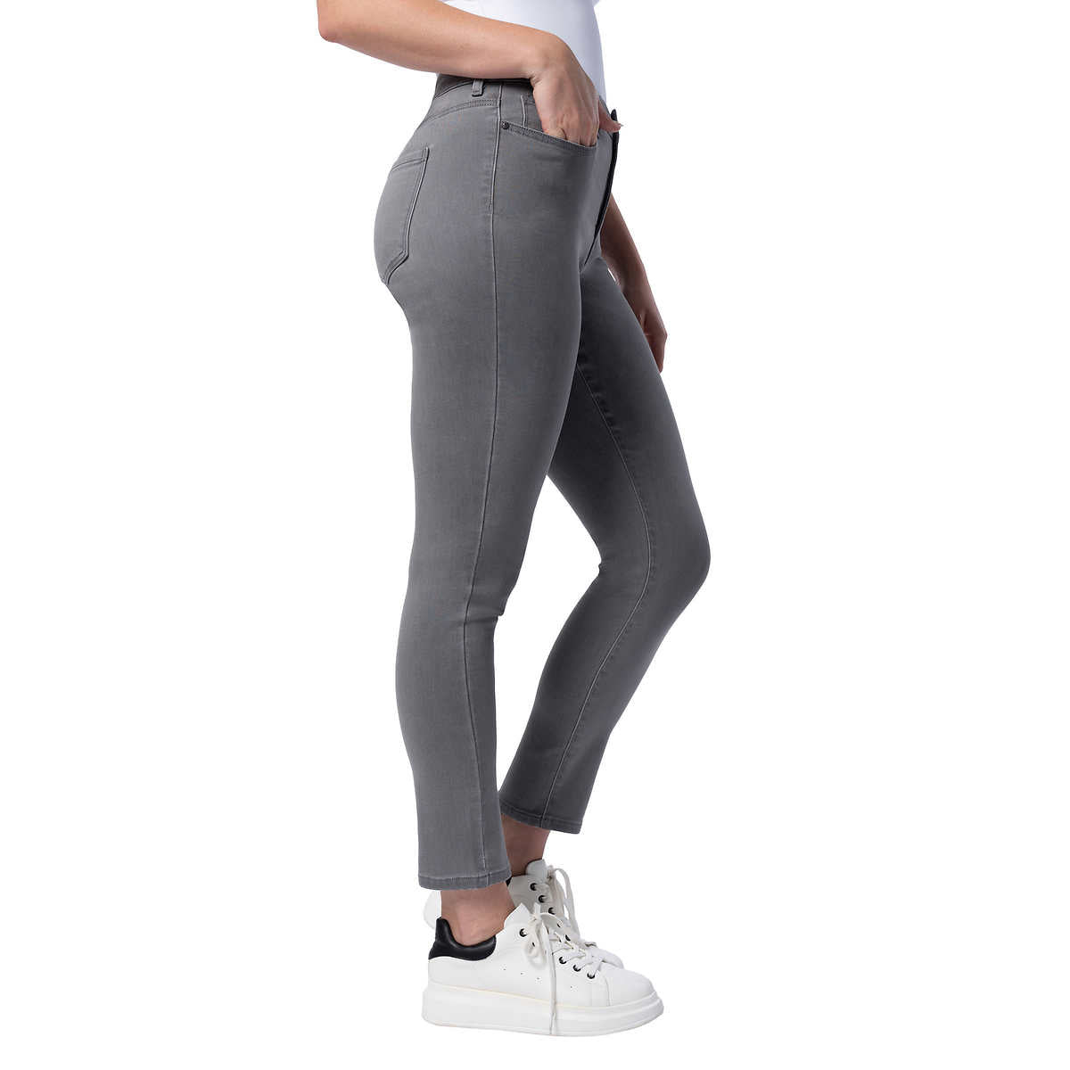 WOMEN'S PARASUCO HIGH RISE KNIT DENIM (GREY)