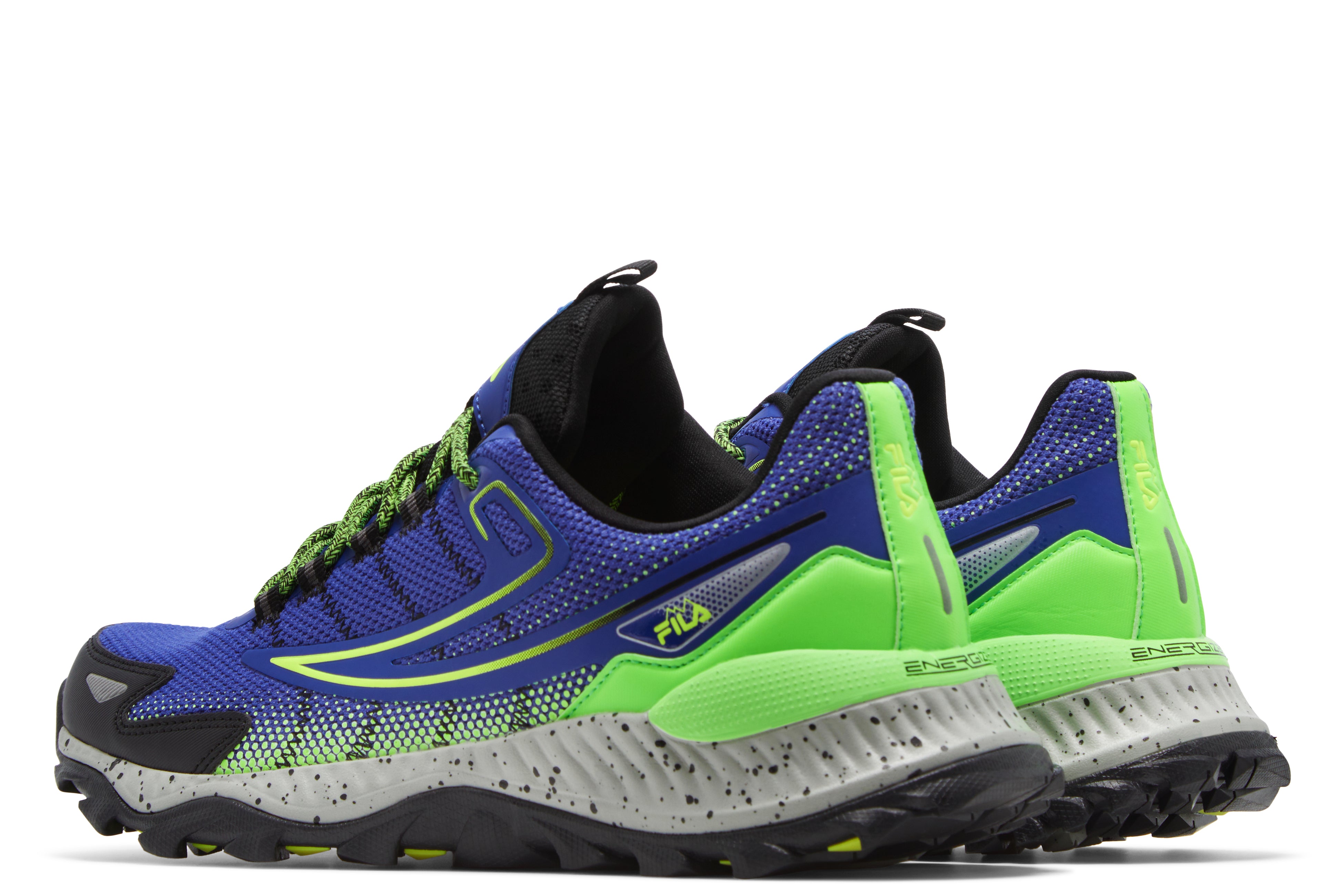 FILA MEN'S SANTIAGO ENERGIZED SHOES (BLUE/GREEN)