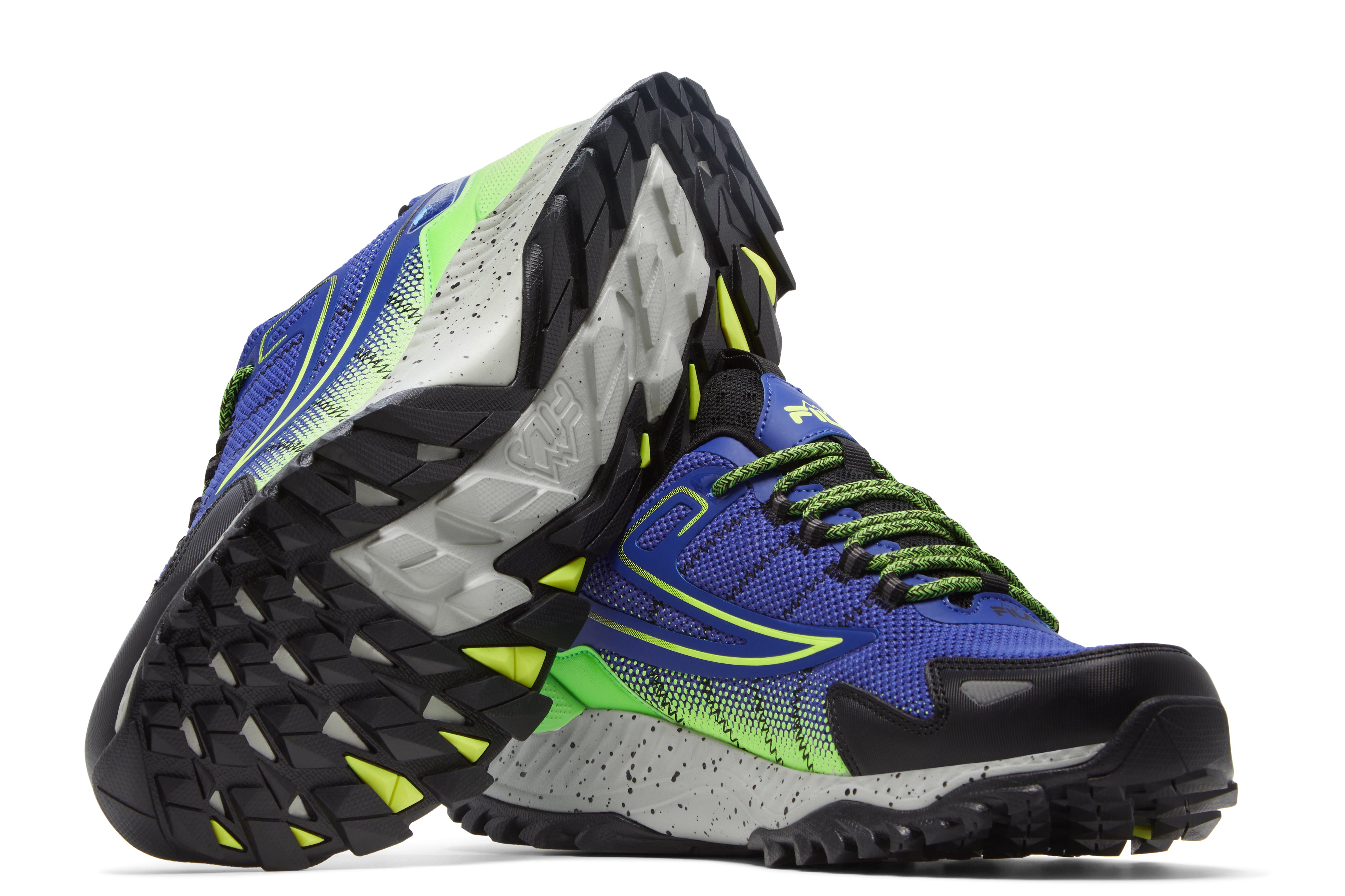 FILA MEN'S SANTIAGO ENERGIZED SHOES (BLUE/GREEN)