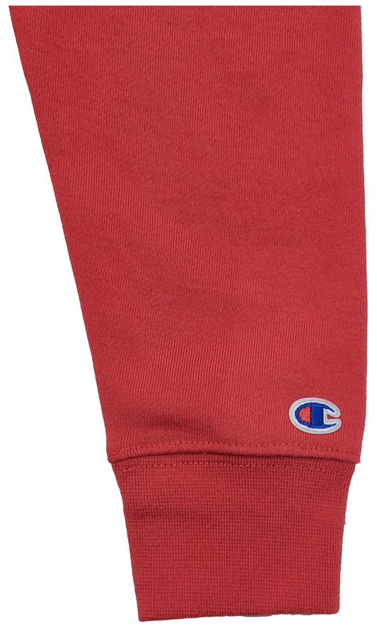 KIDS CHAMPION SCRIPT LOGO HOODIE(RED 8-15Y)