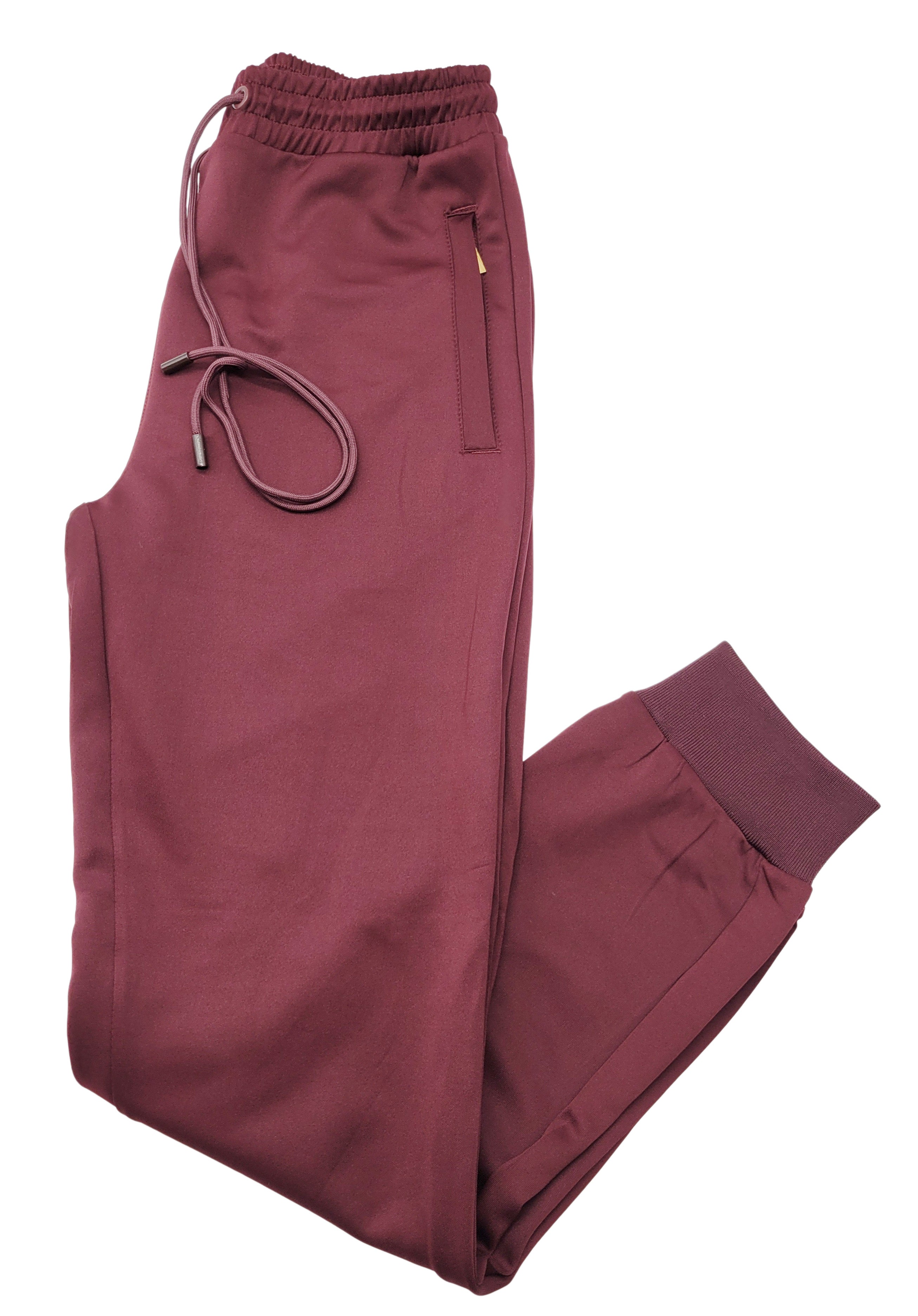2 PCS FANCY MODERNO TRACKSUIT (BURGUNDY MJST-572)