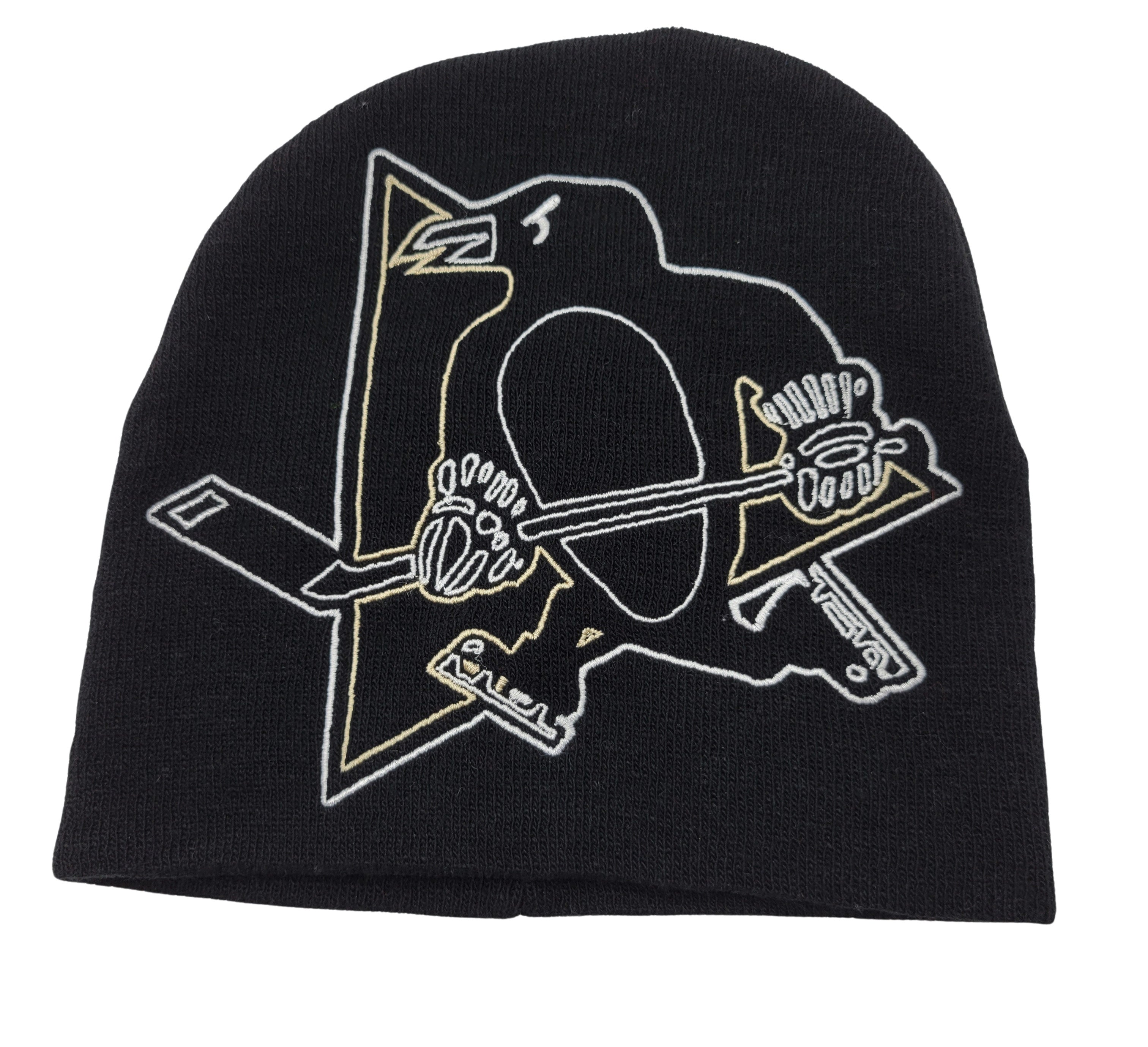 NHL PENGUINS KNITTED SKULL TOQUE