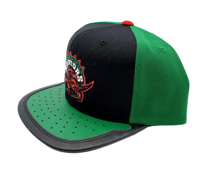 TORONTO RAPTORS OLD LOGO GREEN WITH BLACK SNAPBACK HAT