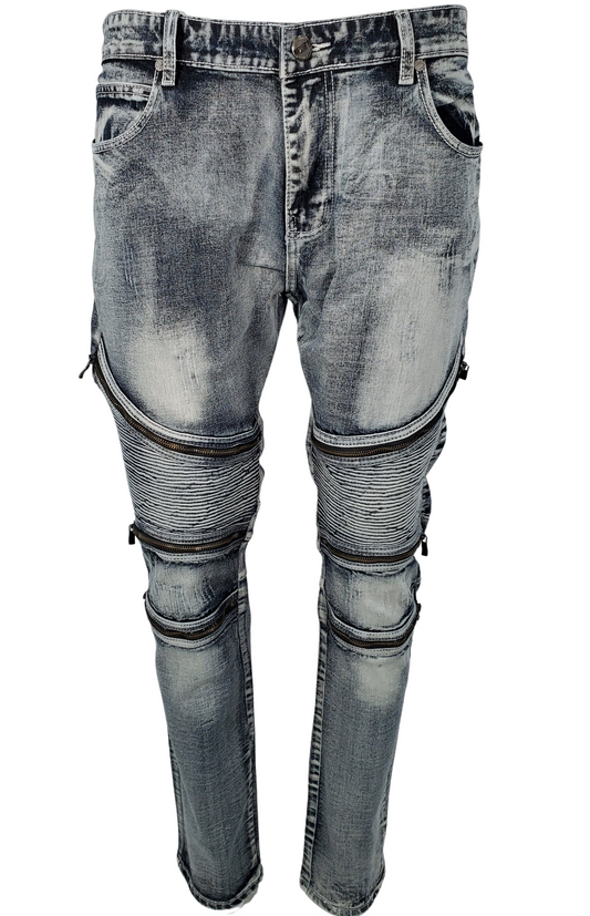 MOTO ZIPPER JEANS