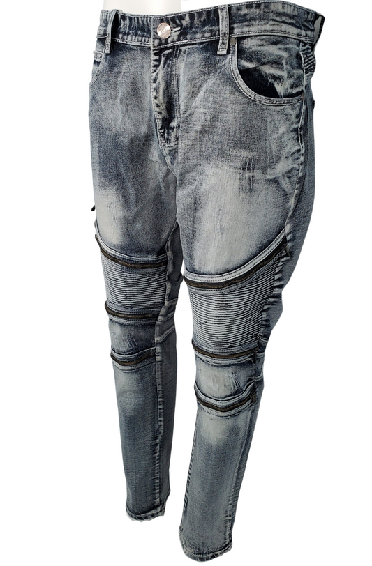 MOTO ZIPPER JEANS
