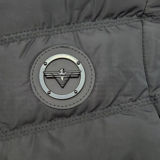 V.I.P. COLLECTION MEN'S FANCY VEST WITH DETACHABLE HOOD (BLACK)