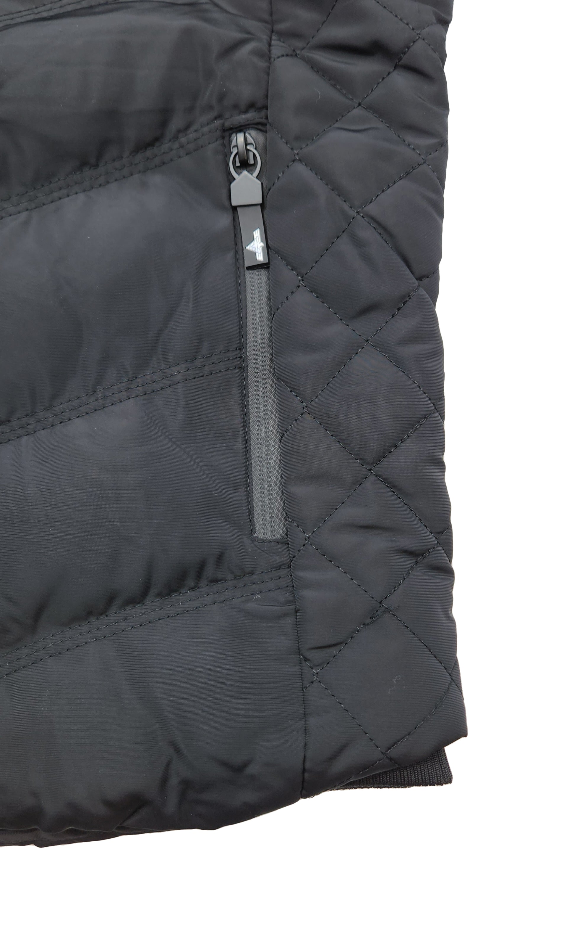 V.I.P. COLLECTION MEN'S FANCY VEST WITH DETACHABLE HOOD (BLACK)