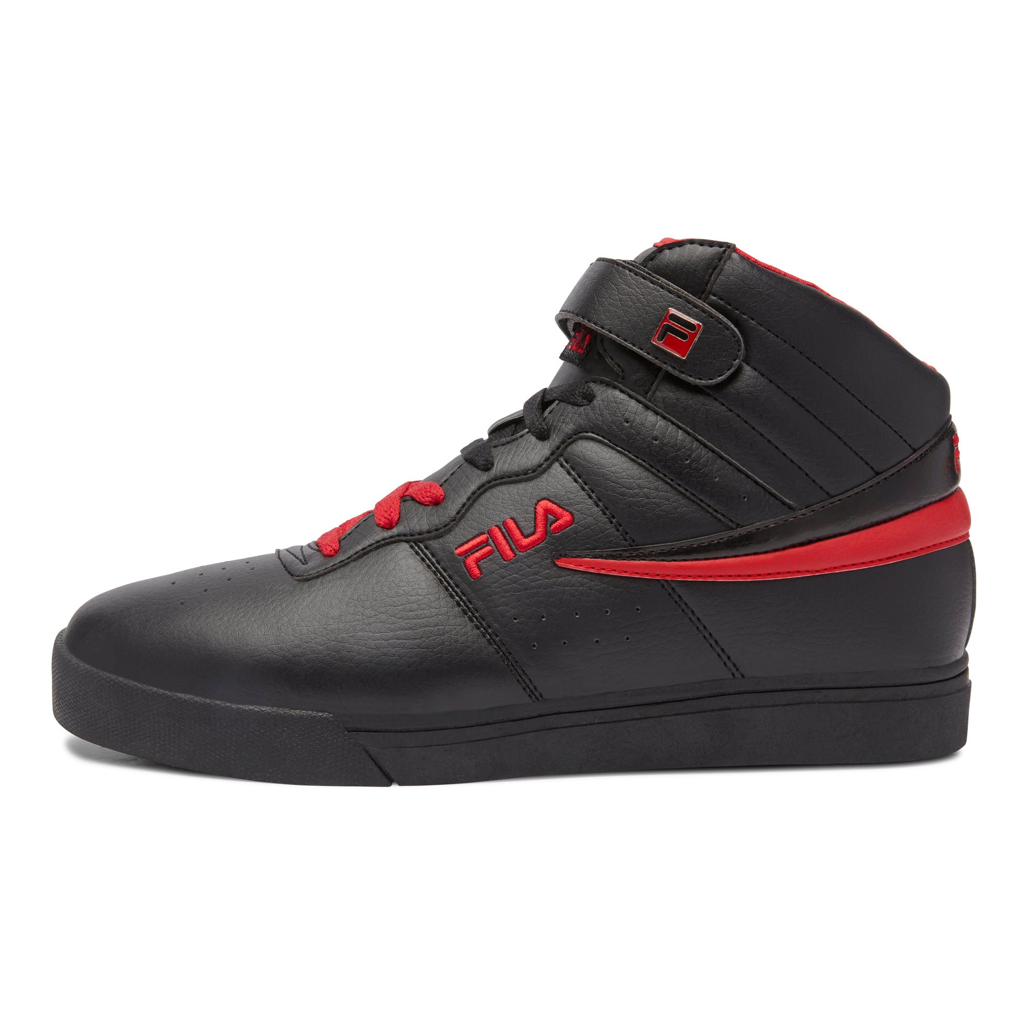 FILA VULC 13 BLACK LEATHER HIGH TOP SHOES