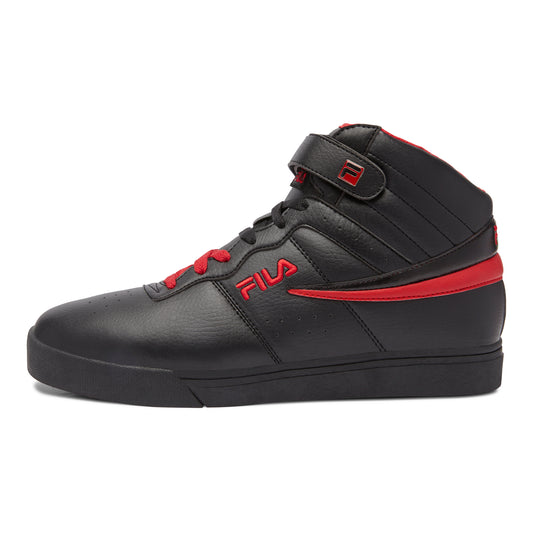 FILA VULC 13 BLACK LEATHER HIGH TOP SHOES