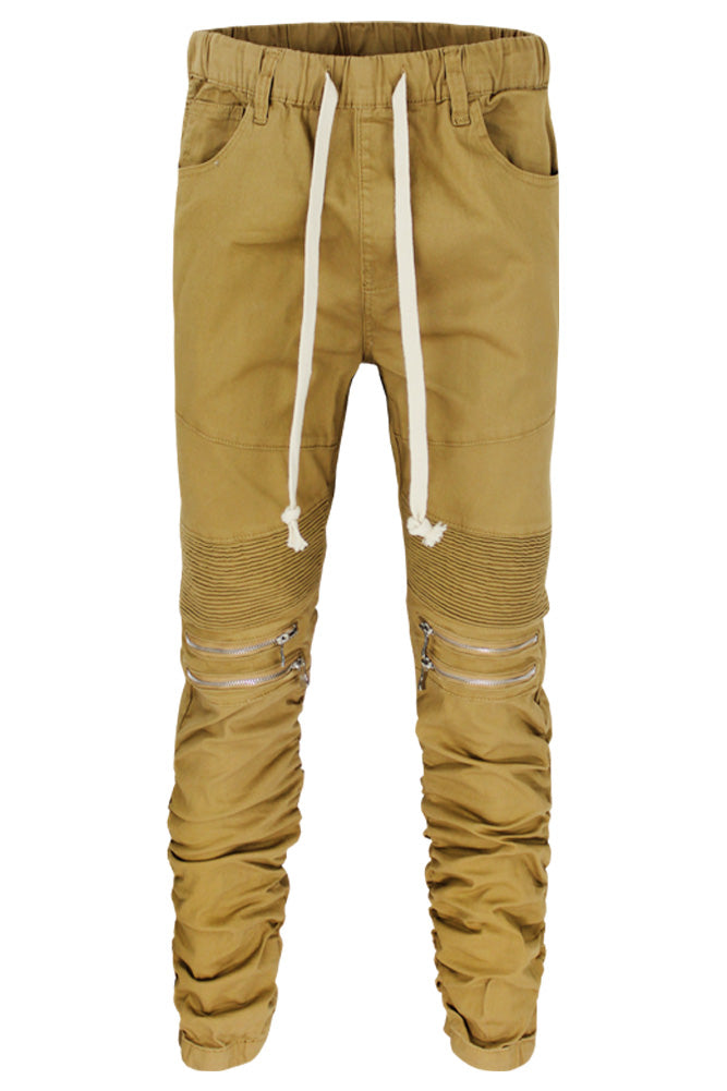 VICTORIOUS TWILL BUNGEE JOGGER (WHEAT)