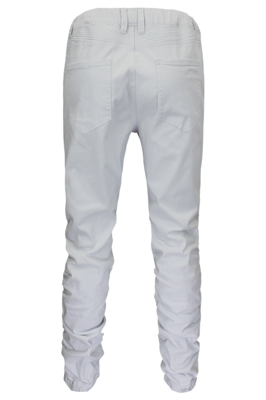 VICTORIOUS TWILL BUNGEE JOGGER (WHITE)