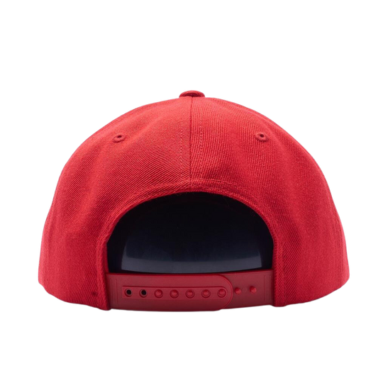 PIT BULL CAMBRIDGE WOOL BLENDED PLAIN SNAPBACK HAT (RED)