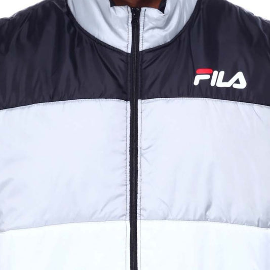 FILA TRI COLOR PUFFER BIG & TALL JACKET GREY WHITE