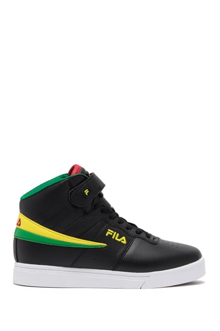 FILA VULC13 KIDS SHOE (Available in Black/Green and Black/Yellow) BLACK