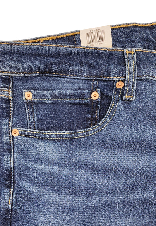 LEVI'S MEN'S 514 STRAIGHT JEANS (DARK BLUE)