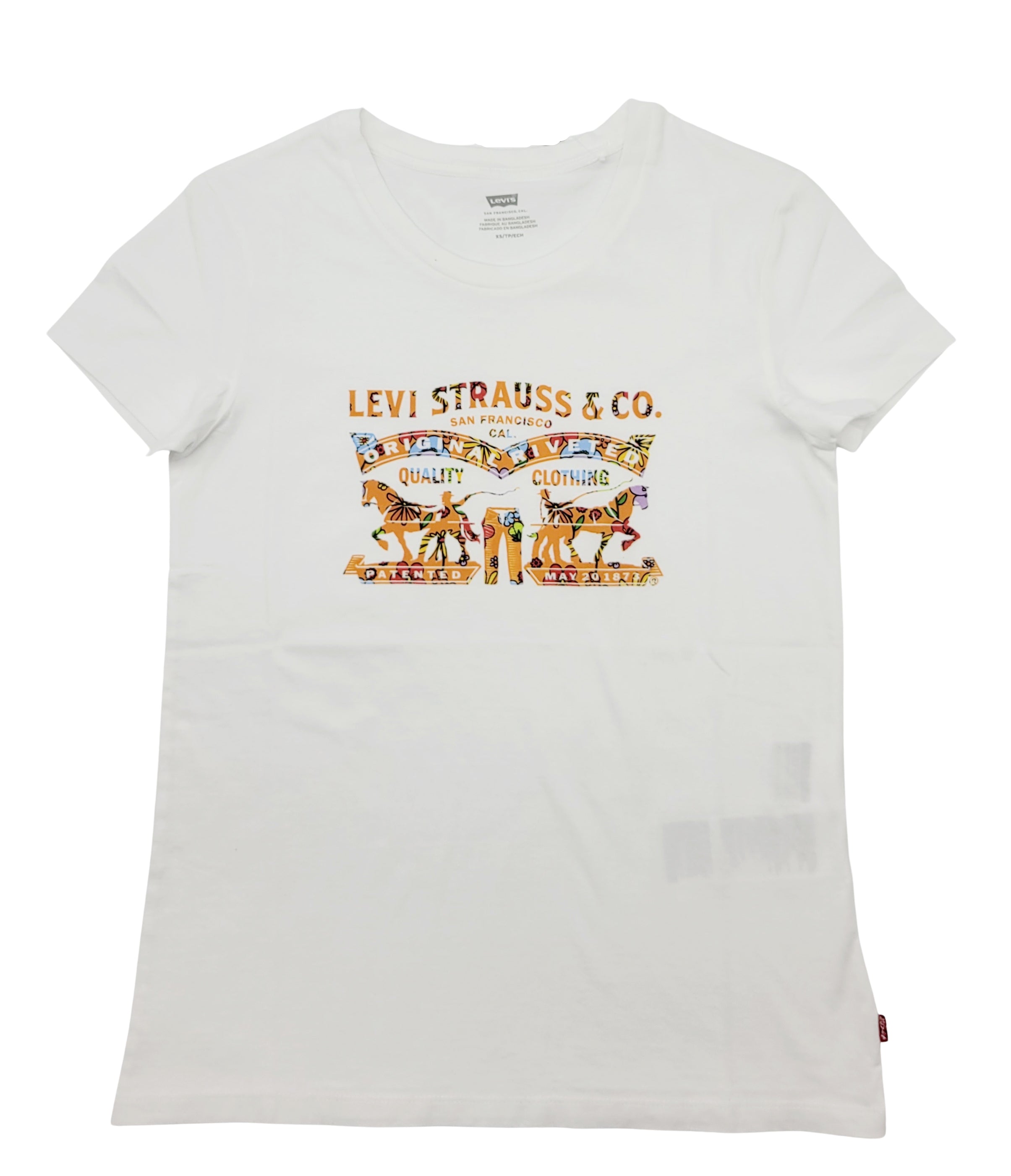 WOMEN LEVI'S TEE (WHITE)