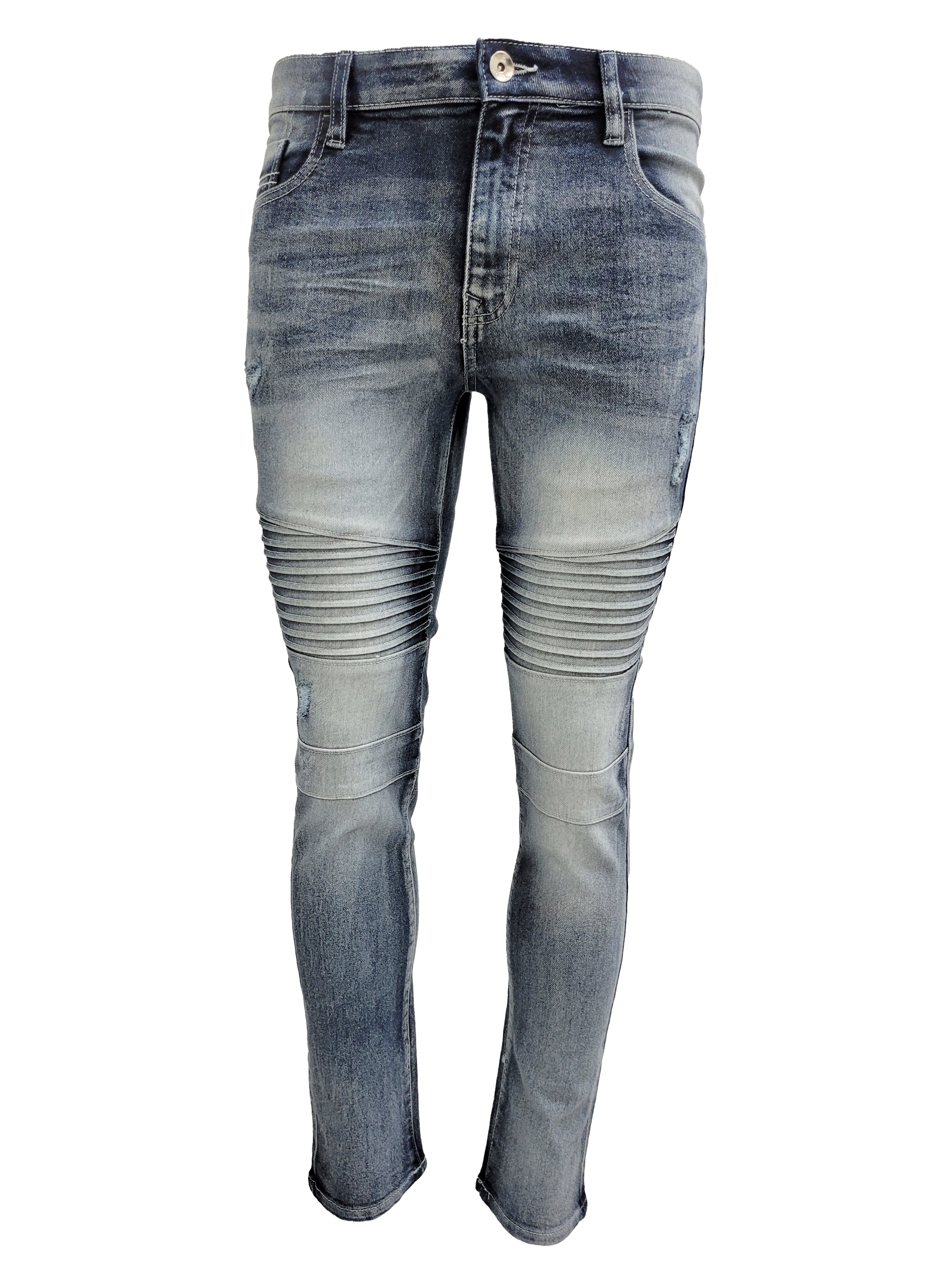 SOUTHPOLE MOTO JEANS (WASHED BLUE)