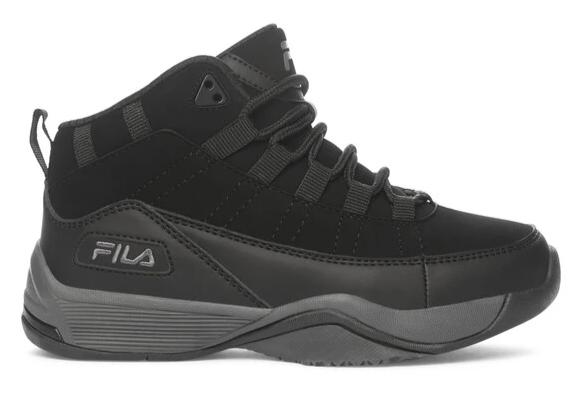 FILA SEVEN-FIVE KIDS SHOES (Available in Black/Grey and White/Grey) BLACK GREY